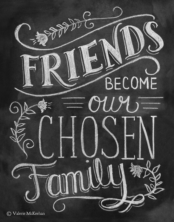 Friendship Print - Friendship Gift - Friend Quote 11x14 Print - Hand Lettered Print - Gift for Best Friend - Chalkboard Art - Chalk Art
