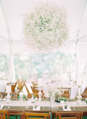 Babys Breath Chandelier